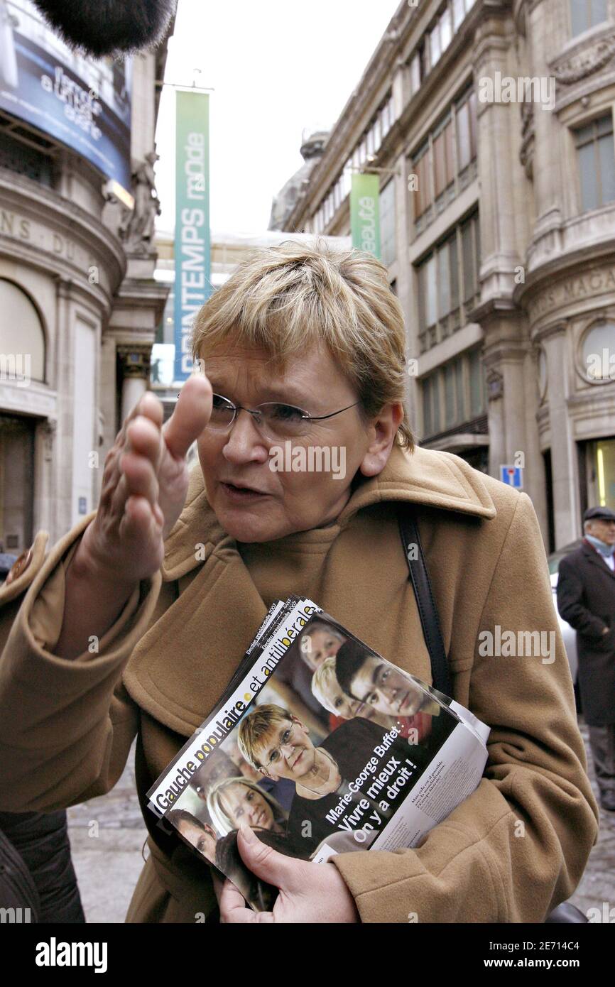 Marie Buffet Marie-George Buffet, candidate for the French communist party to the ...