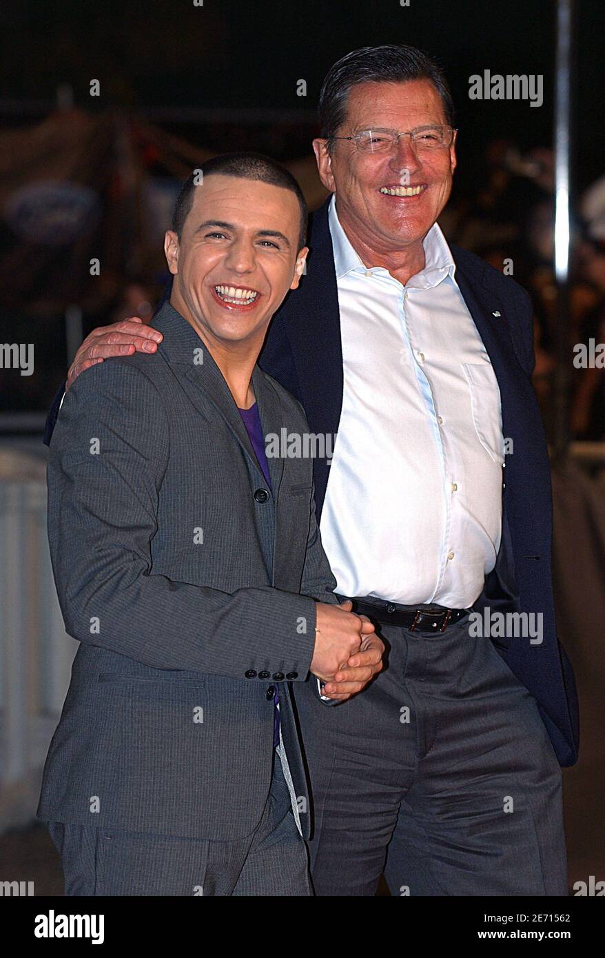 Faudel and Jean-Claude Camus attend the 2007 NRJ Music Awards held at the Palais des Festivals in Cannes, France on January 20, 2007. Photo by Khayat-Nebinger-Gorassini/ABACAPRESS.COM Stock Photo