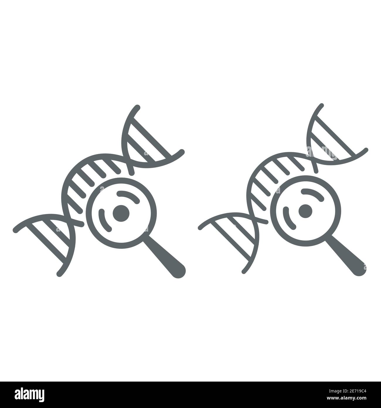 Genetic engineering concept icon Black and White Stock Photos & Images ...