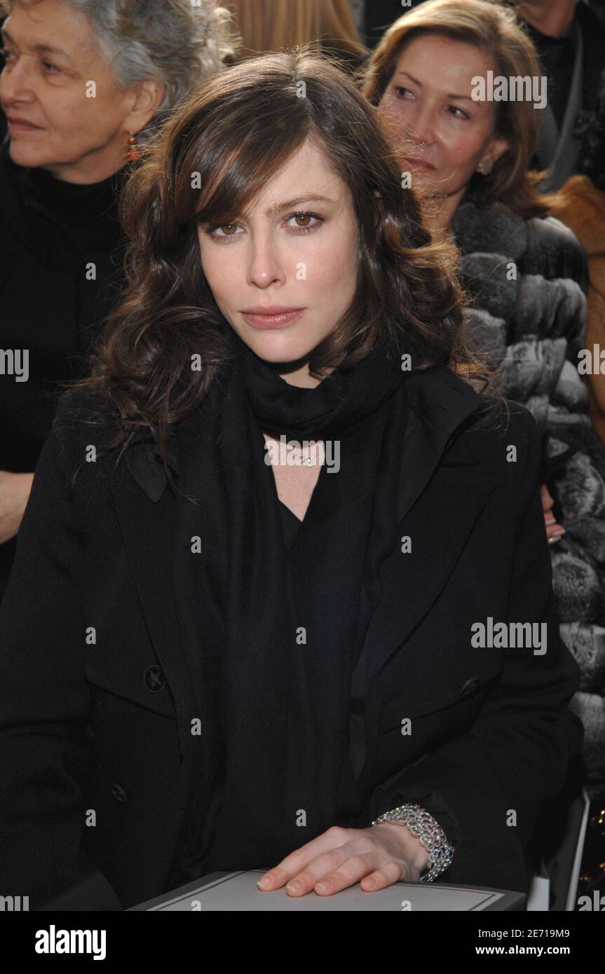 French actress Anna Mouglalis attends Chanel's Haute-Couture Spring-Summer 2007 collection presentation held at 'Le Grand Palais', in Paris, France, on January 23, 2007. Photo by Khayat-Nebinger-Orban-Taamallah/ABACAPRESS.COM Stock Photo
