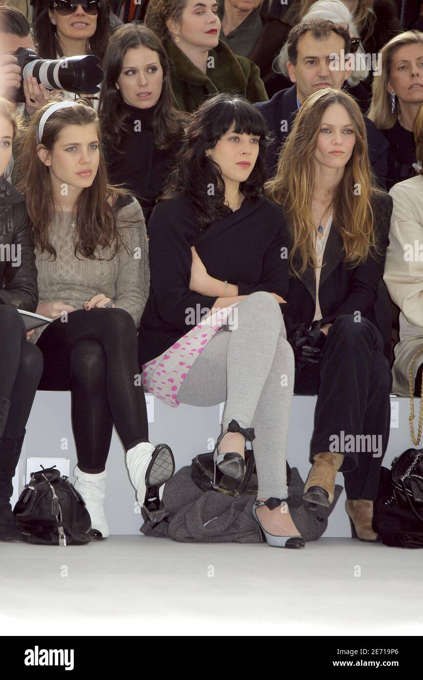 Charlotte Casiraghi, Alysson Paradis, Vanessa Paradis attend Chanel's  Haute-Couture Spring-Summer 2007 collection presentation held at 'Le Grand  Palais', in Paris, France, on January 23, 2007. Photo by  Khayat-Nebinger-Orban-Taamallah/ABACAPRESS.COM