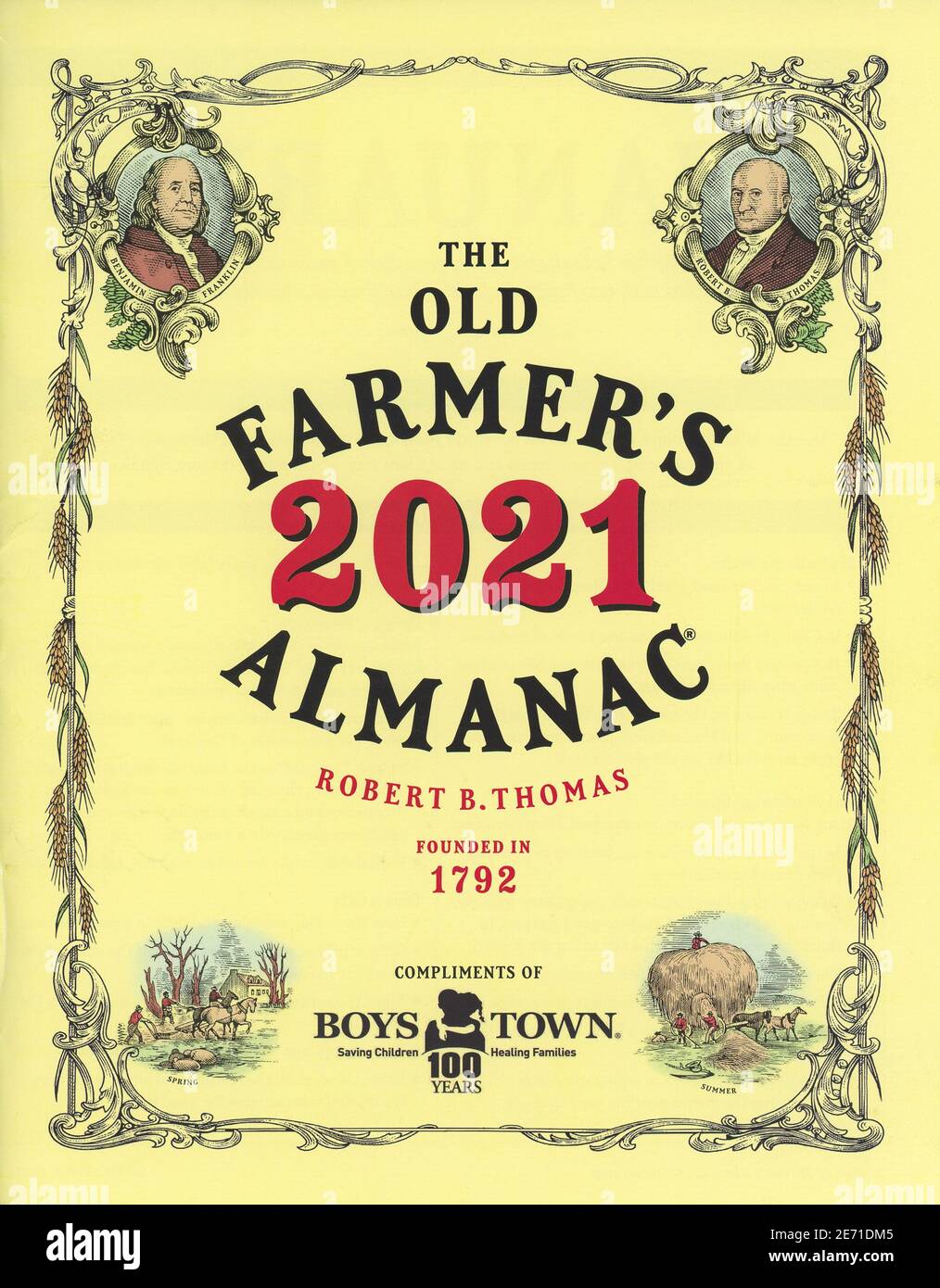 2021 The Old Farmers Almanac, USA Stock Photo Alamy