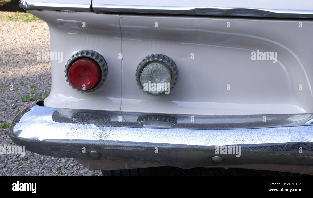 A rear quarter view of a 1962 Plymouth Stock Photo
