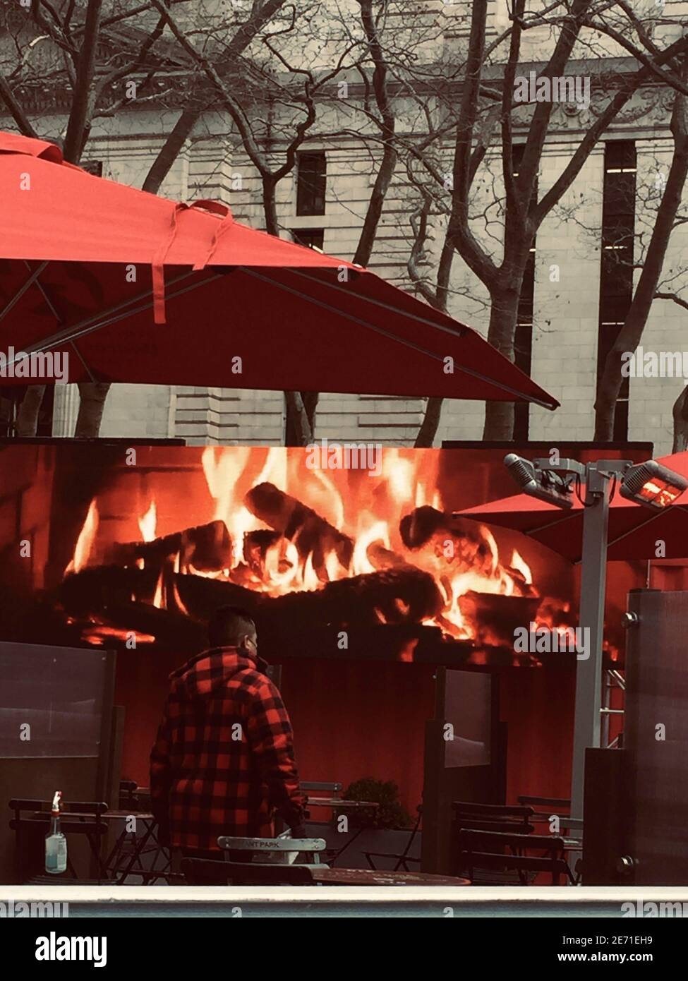 Bank of America Winter Village at Bryant Park Features a Huge Screen
