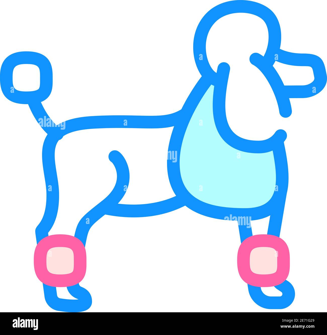 Dog salon poodle Stock Vector Images - Alamy