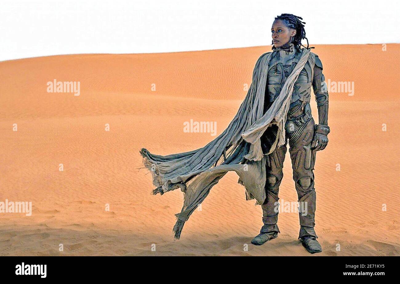 DUNE 2021 Warner Bros Pictures film with Sharon Duncan-Brewster Stock