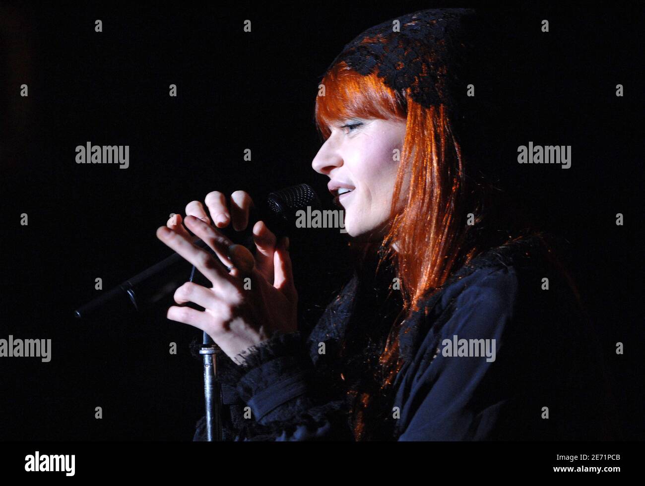 Belgian singer Axelle Red performs live with her band at La Cigale in ...