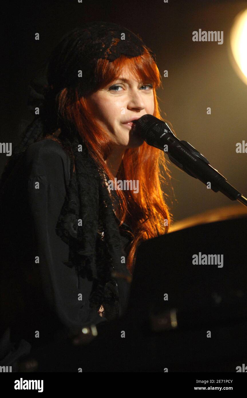 Belgian singer Axelle Red performs live with her band at La Cigale in ...