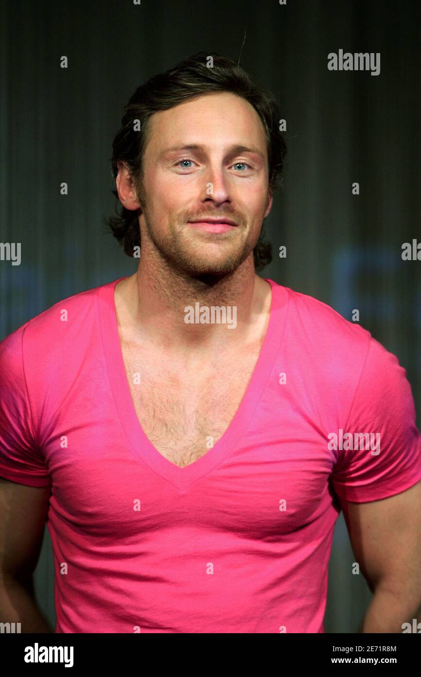 French Actor And Singer Franck Delay During The Curtain Call Of Jules Vallauri S Play L Anniversaire