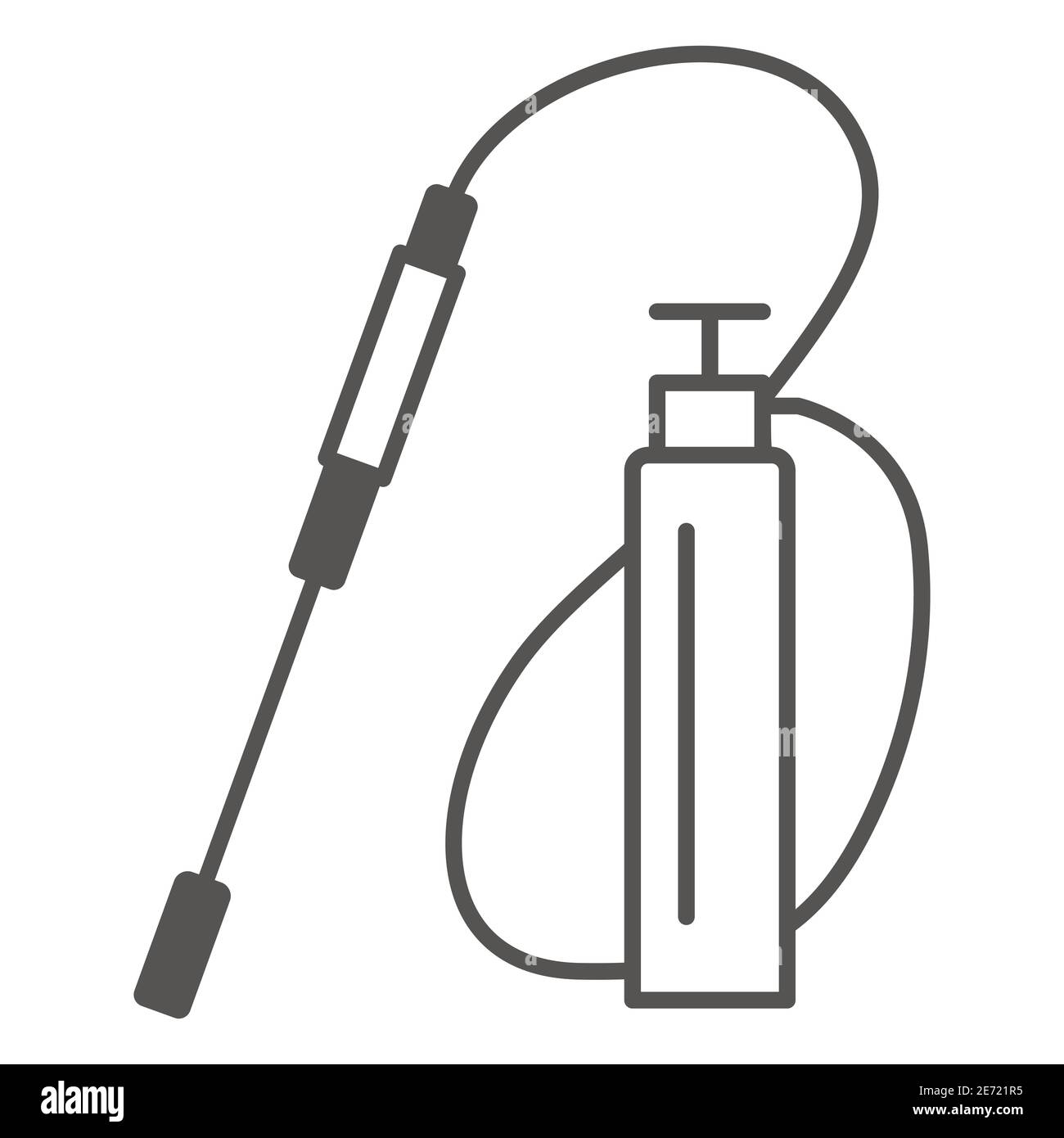 Garden sprayer thin line icon, Garden and gardening concept ...