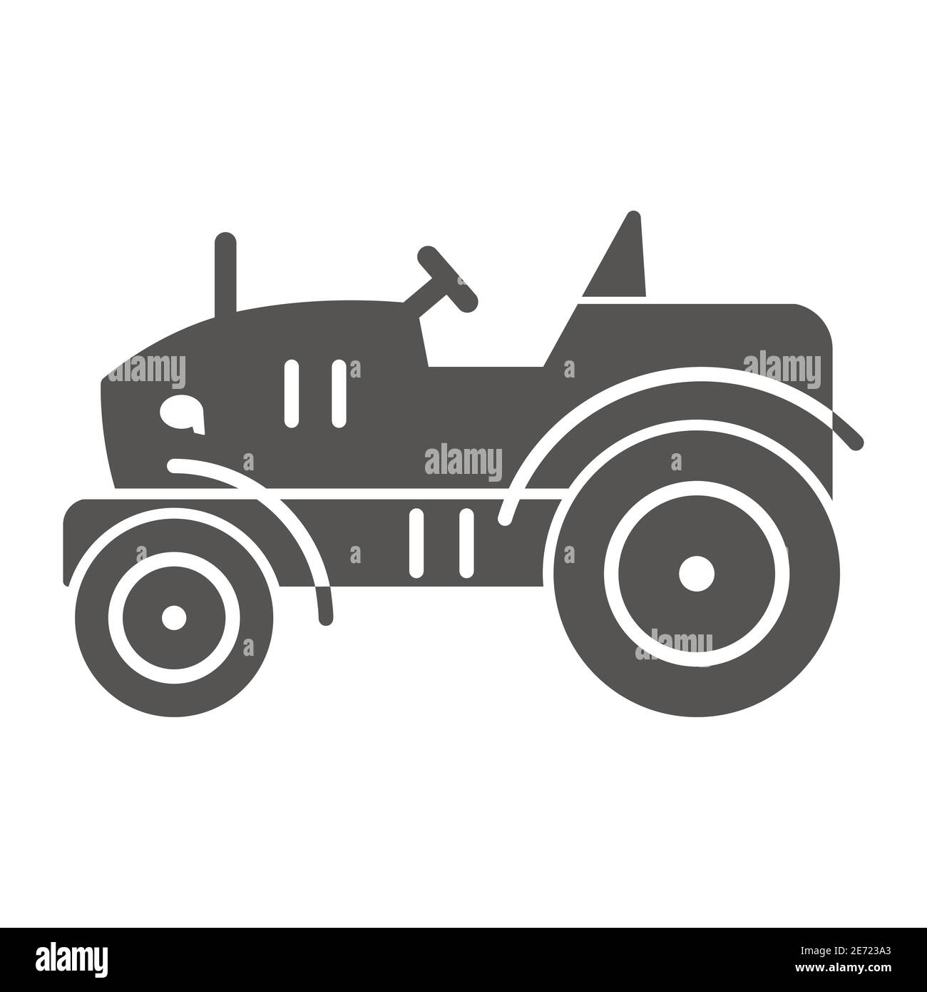Small farm tractor icon. Simple illustration of small farm tractor ...