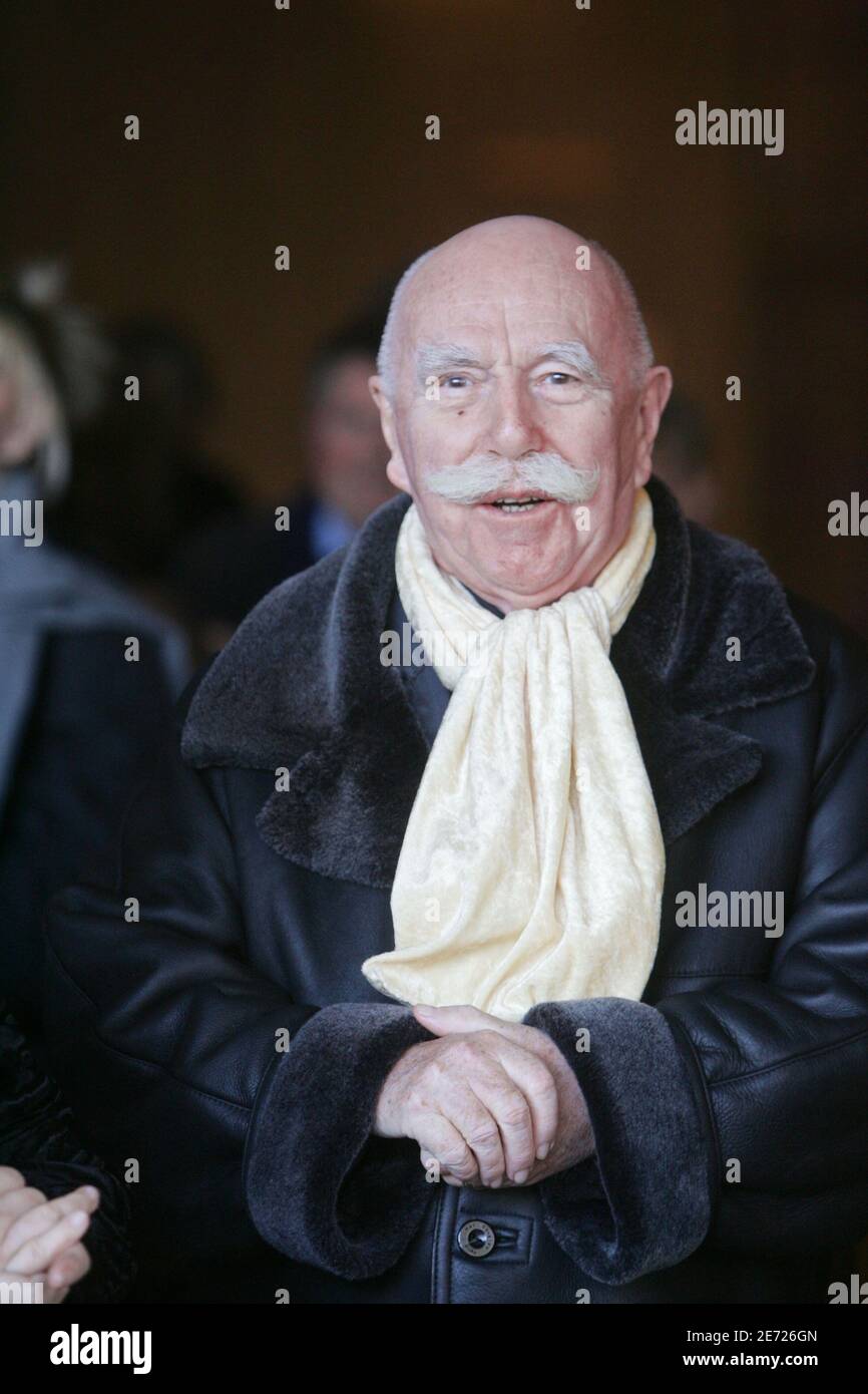 Jean-Paul Rouland attends the funeral of Michel Roux in Colombes ...
