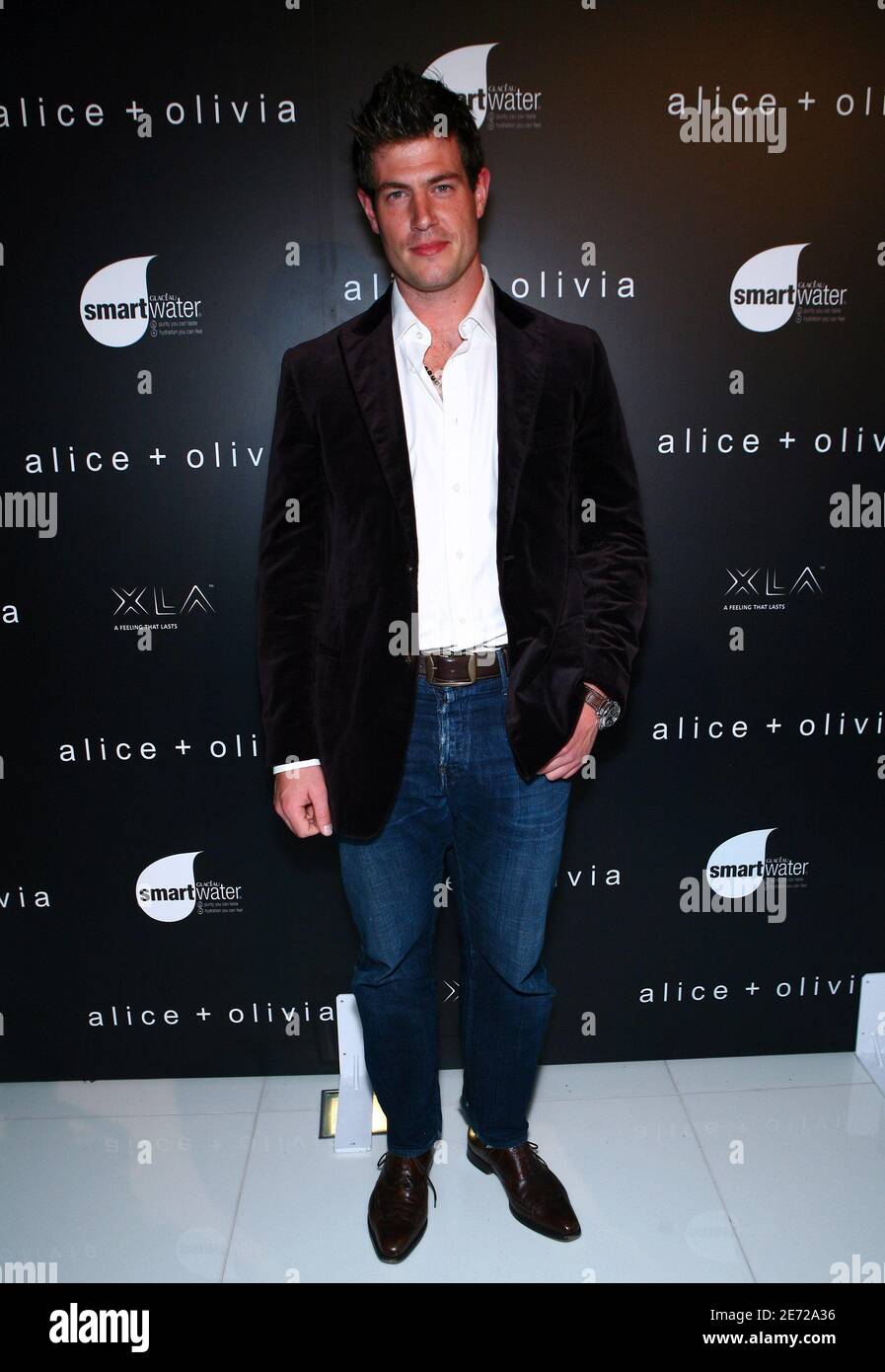 Feb. 9, 2007 - New York City: Jesse Palmer at the Alice + Olivia fashion show at 'The Atelier' during Mercedes-Benz Fall 2007 fashion week. Photo by Sara Jaye Weiss/AbacaUSA.com (pictured: Jesse Palmer) Stock Photo