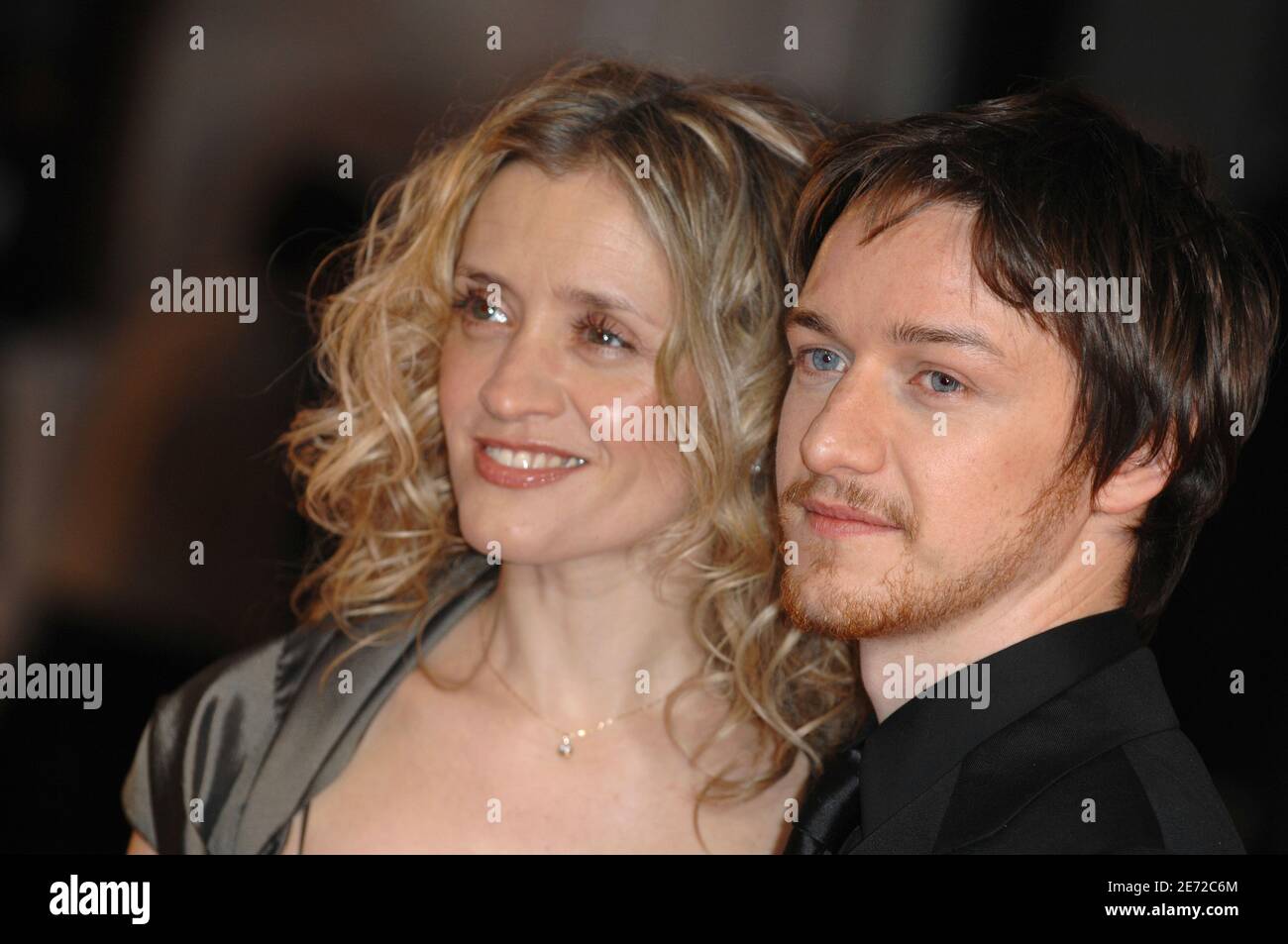 Anne-Marie Duff and James McAvoy arrive for the 2007 Orange British Academy Film Awards (BAFTAs) held at the Royal Opera House in Covent Garden, central London on February 11, 2007. Photo by Nicolas Khayat/ABACAPRESS.COM Stock Photo