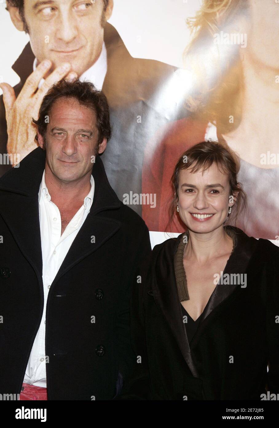 Pierre Jolivet Compagnon De Sandrine Bonnaire Vincent Lindon and Sandrine Bonnaire attend the premiere of the film 'Je  crois que je l'aime' written and directed by Pierre Jolivet, held at 'Le  Cinema Des Cineastes' in Paris, France, on