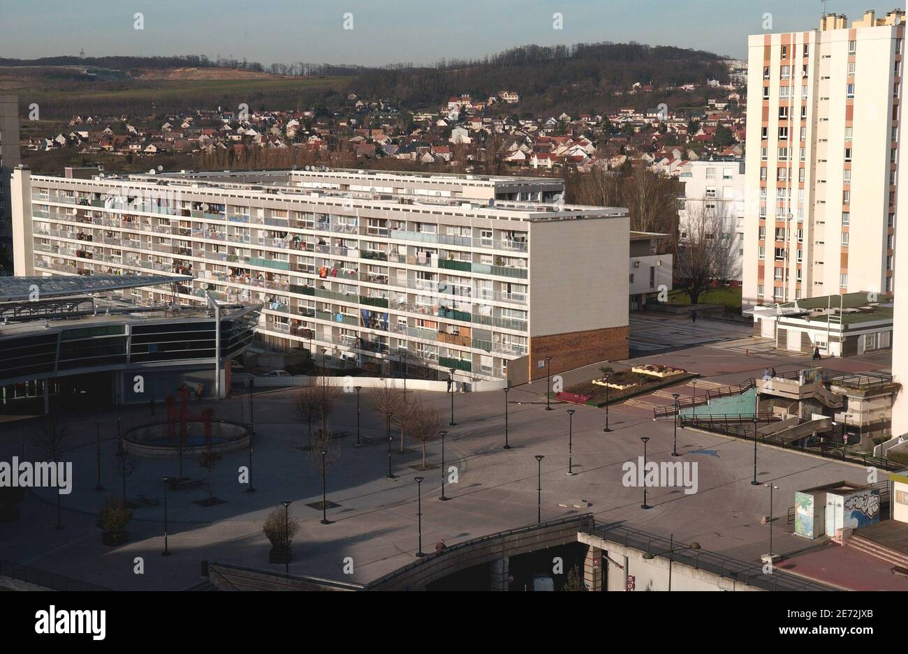 View of La Dalle dArgenteuil district, north of Paris, on February 15,  2007. Photo by Jules MotteABACAPRESS.COM Stock Photo - Alamy