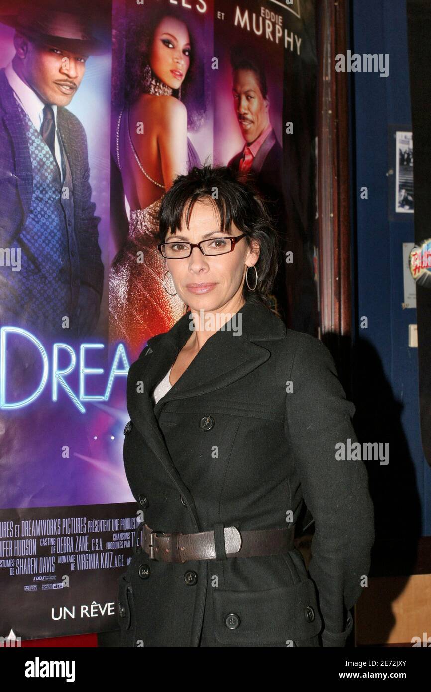 EXCLUSIVE. French actress Mathilda May attends the 'Dream girls' premiere held at Planete Hollywood Restaurant, in Paris, France, on February 16, 2007. Photo by Benoit Pinguet/ABACAPRESS.COM Stock Photo