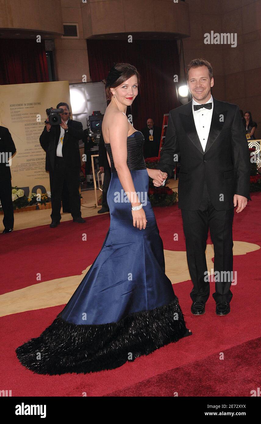 Maggie Gyllenhaal and Peter Sarsgaard arrive at the 79th Academy Awards held, at the Kodak Theater on Hollywood Boulevard in Los Angeles, CA, USA on February 25, 2007. Photo by Hahn-Khayat-Douliery/ABACAPRESS.COM Stock Photo