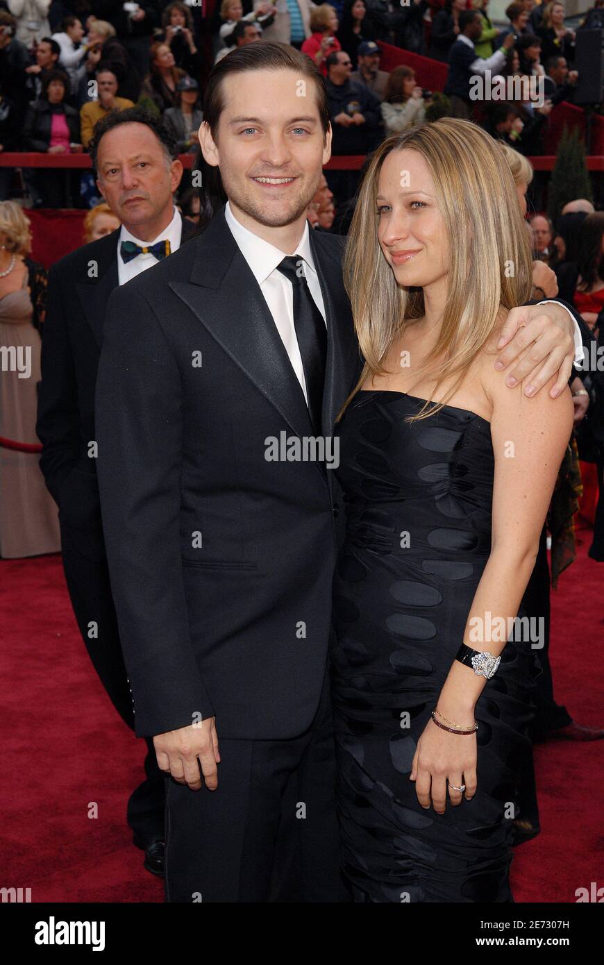 Tobey Maguire and Jennifer Meyer arriving at the 79th Academy Awards ...
