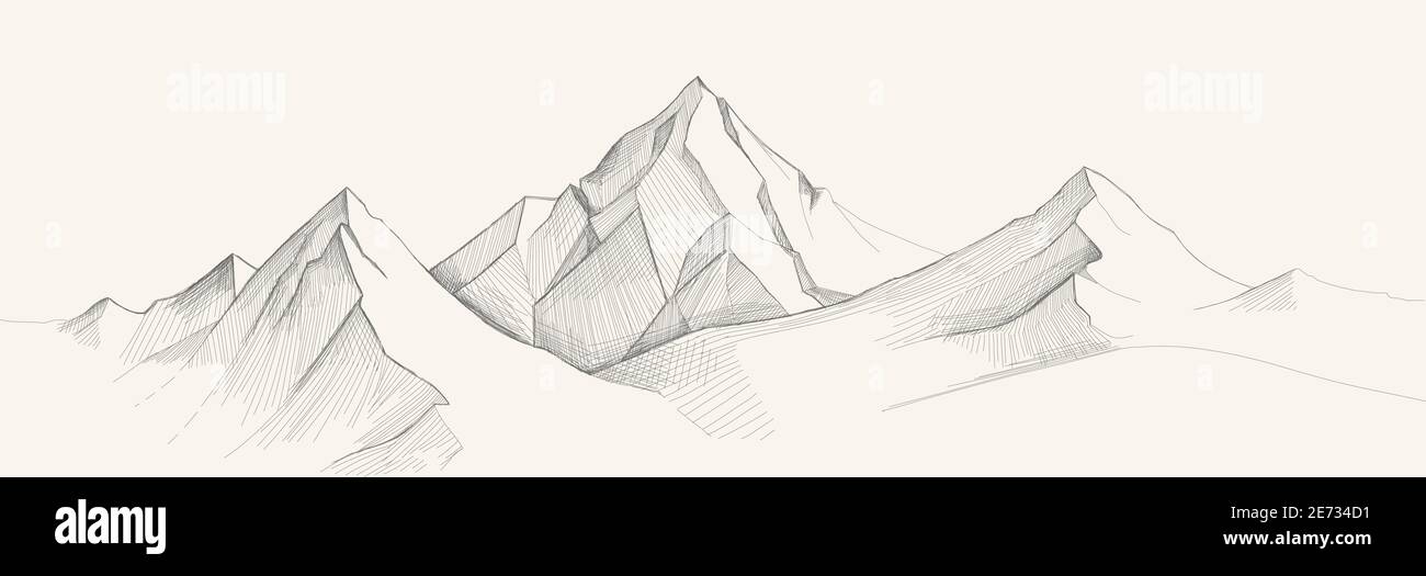Collection Of Free Mountains Plain Download On  Mountain Range Sketch  Transparent PNG  725x423  Free Download on NicePNG