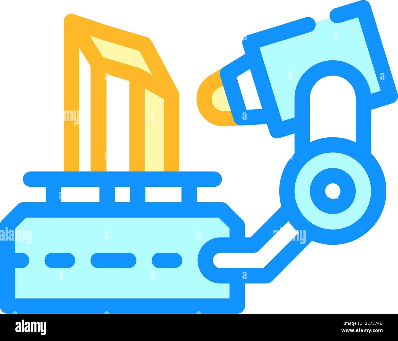 3d scanner color icon vector illustration color Stock Vector Image ...