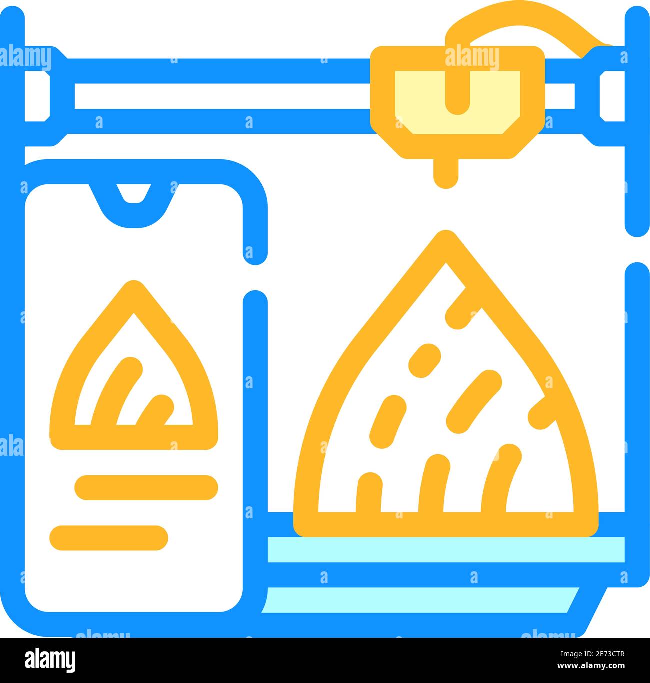 mobile control 3d printer color icon vector illustration Stock Vector ...