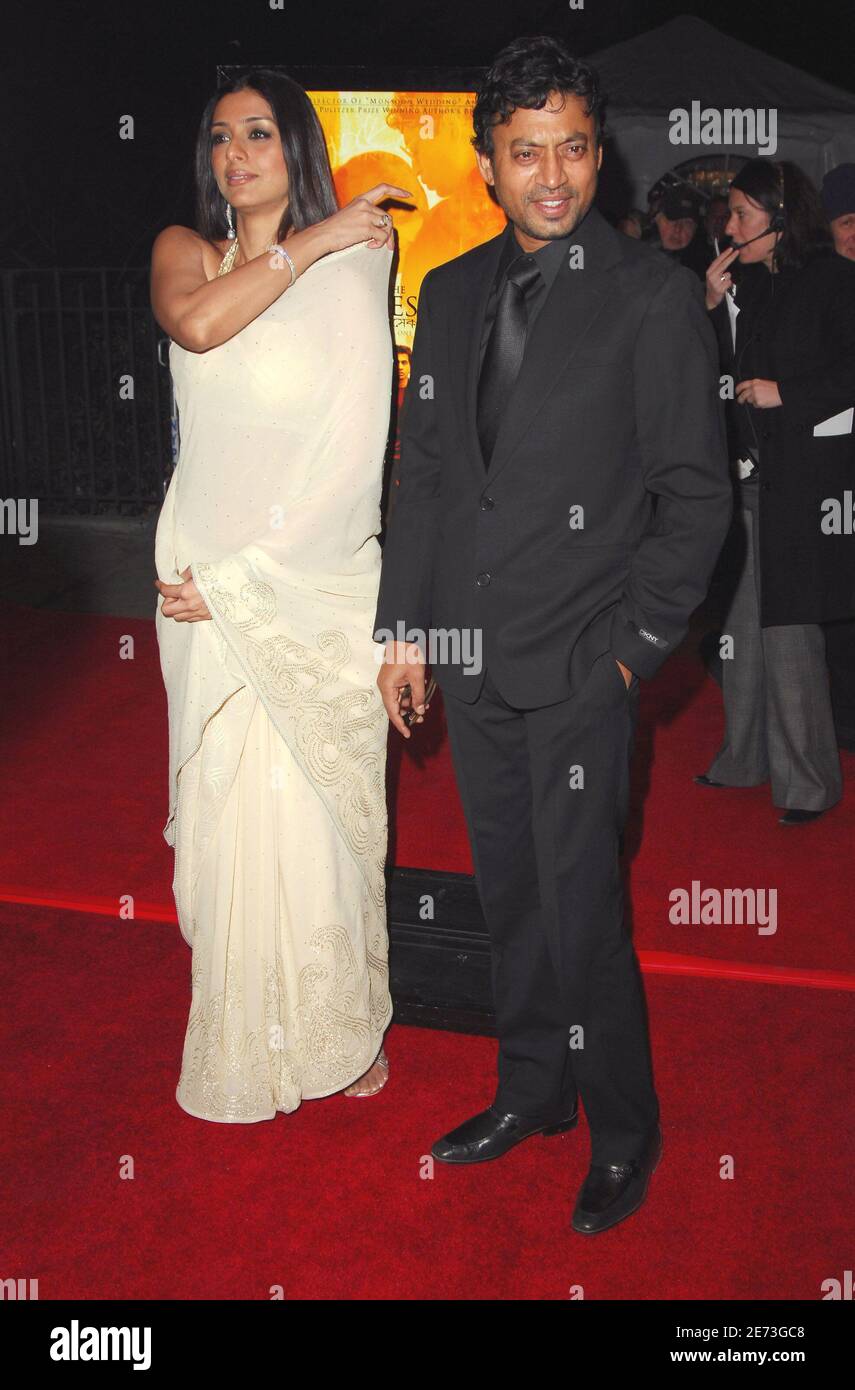 Actors Tabu (L) and Irrfan Khan attend the Fox Searchlight premiere of 'The Namesake' held at Chelsea West Theaters in New York City, NY, USA on Tuesday, March 6, 2007. Photo by Gregorio Binuya/ABACAPRESS.COM Stock Photo