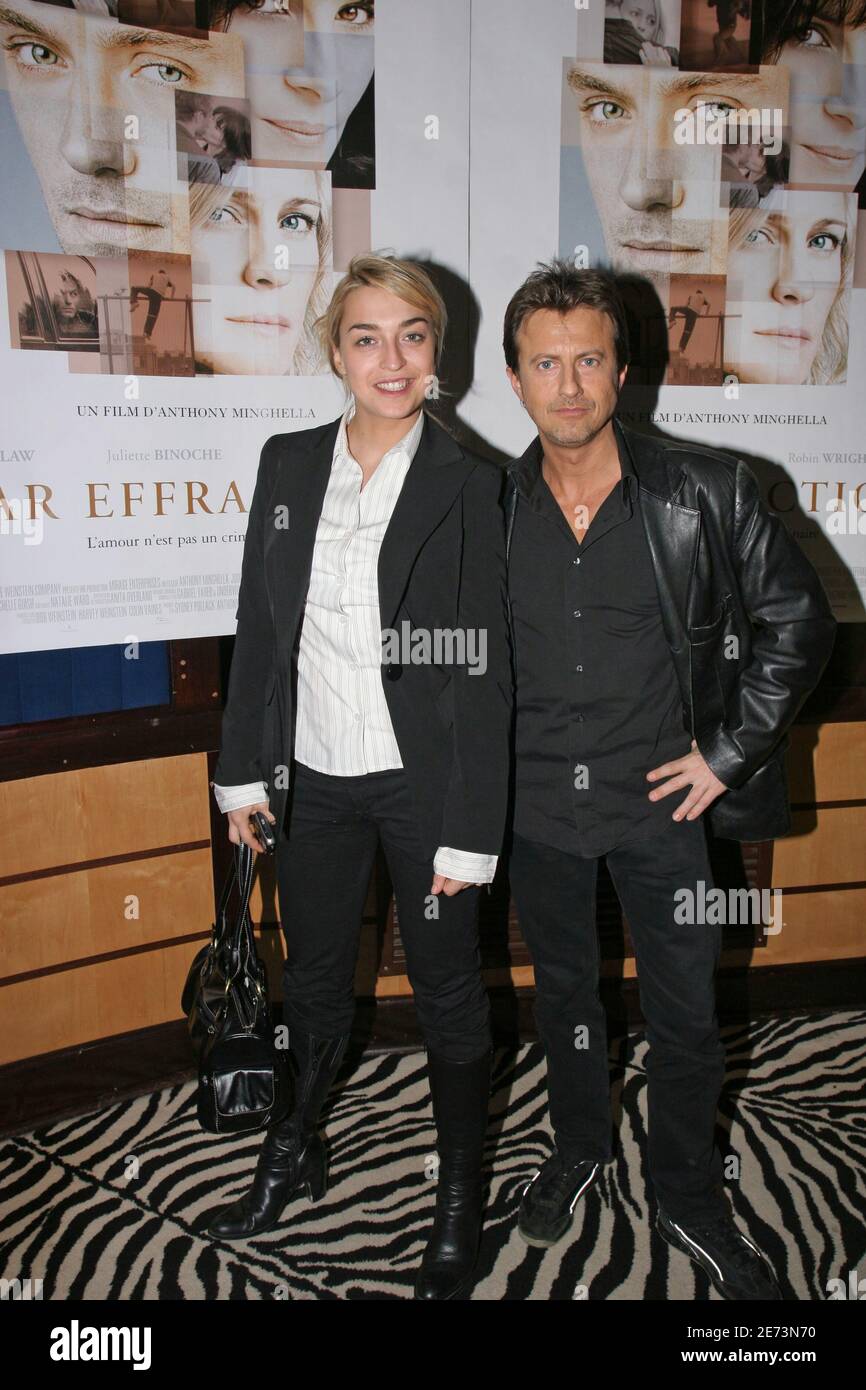 TV presenter Vincent Perrot and his girlfriend attend 'Par effraction' premiere held at Planete Hollywood Restaurant, in Paris, France,on March 12, 2007. Photo by Benoit Pinguet/ABACAPRESS.COM Stock Photo