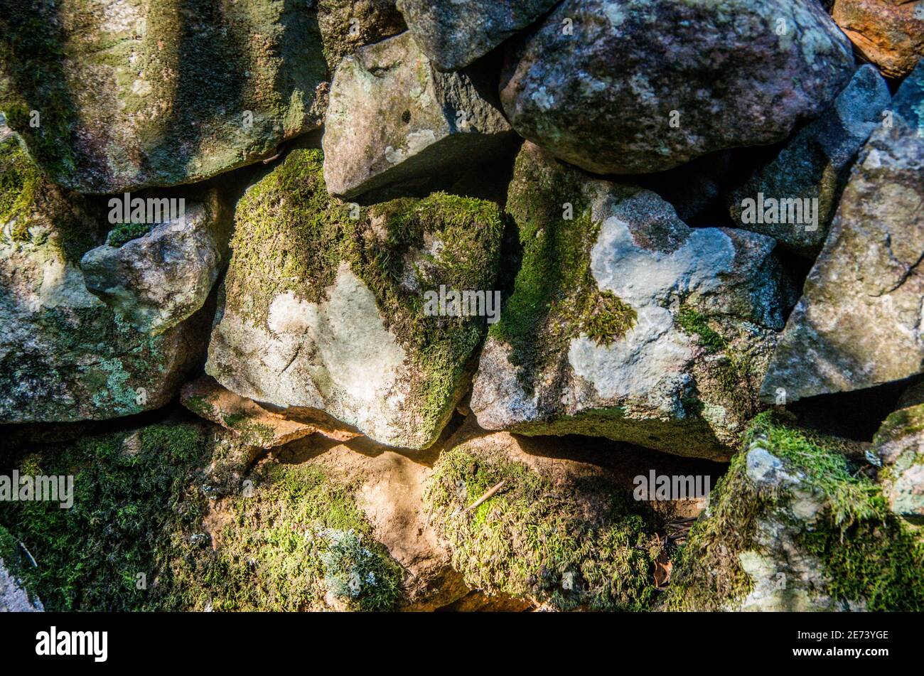 Moss grown stone wall hi-res stock photography and images - Alamy