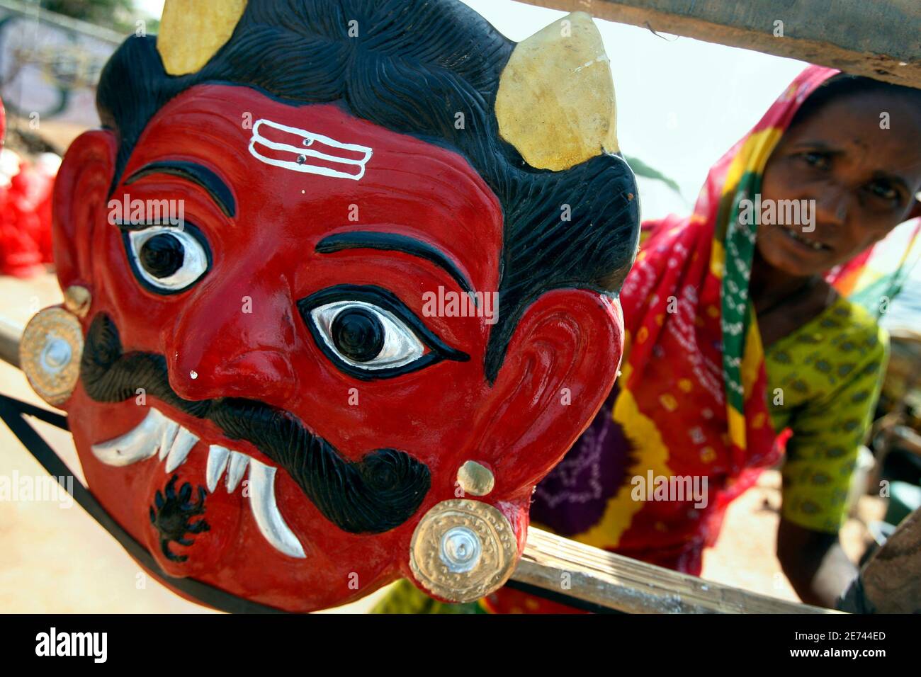 Traditional Indian Mask High Resolution Stock Photography and Images