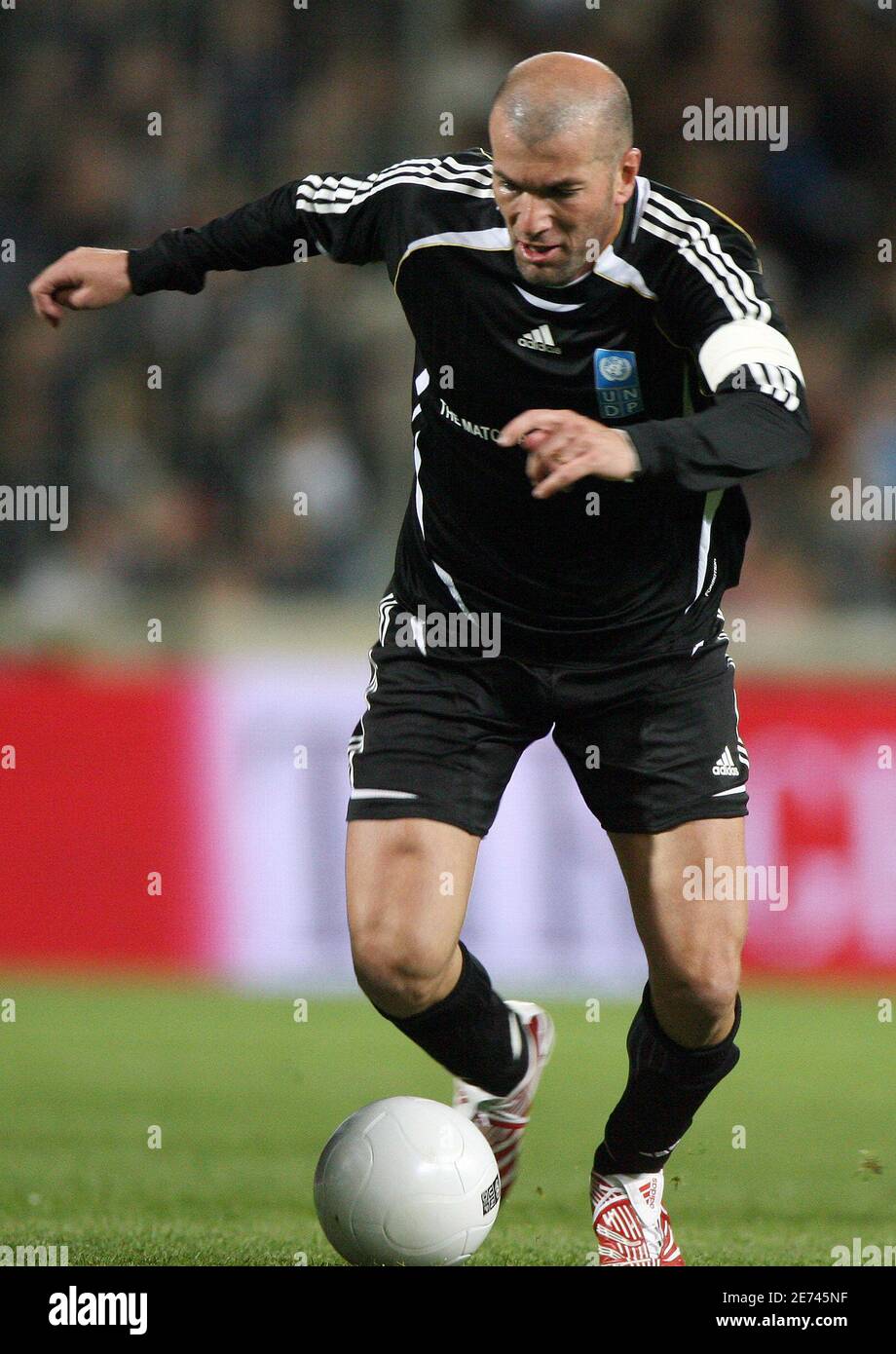 Retired soccer star Zinedine Zidane pictured during the