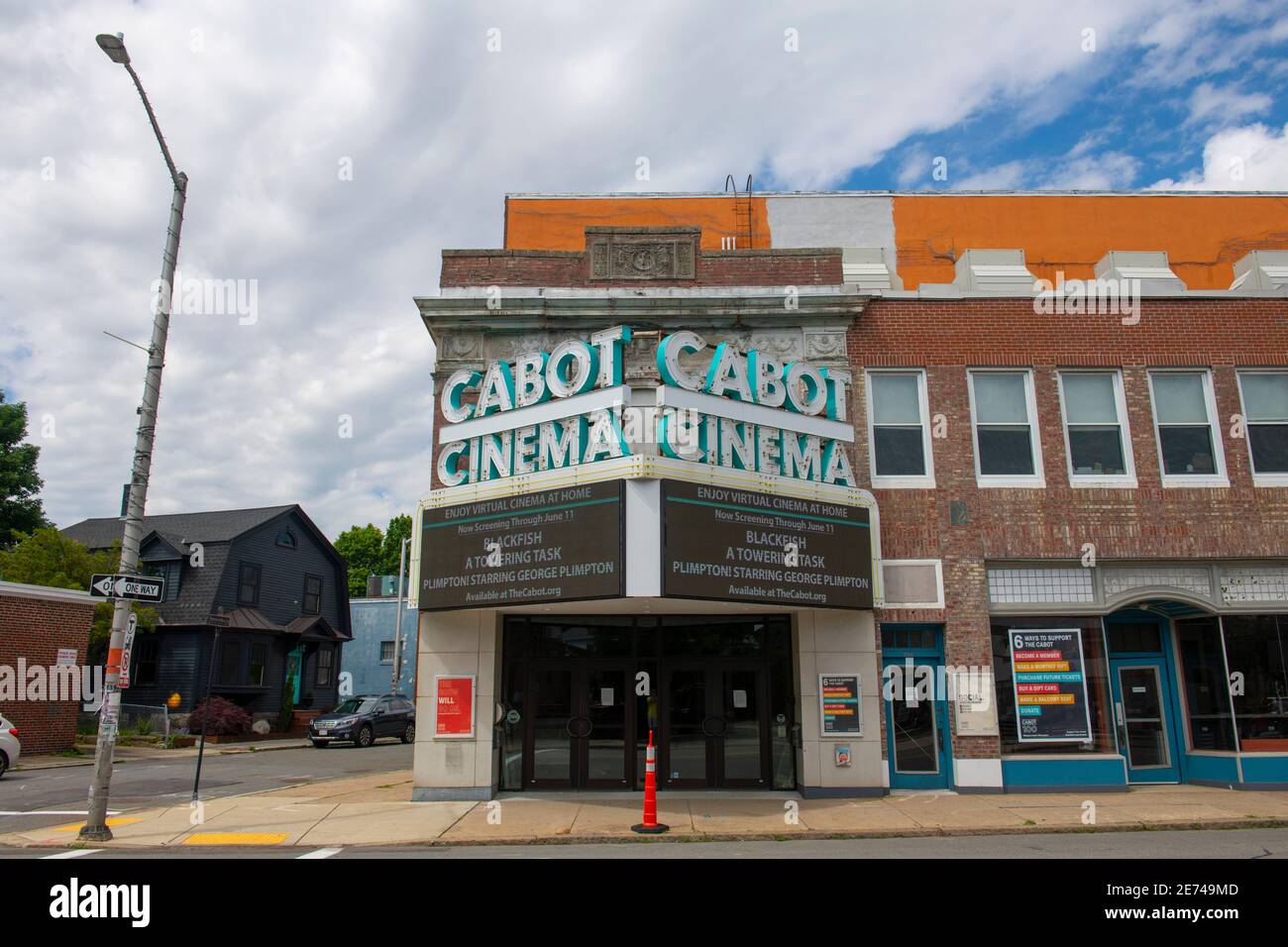 The Cabot Cinema and Theater at 286 Cabot Street in historic city