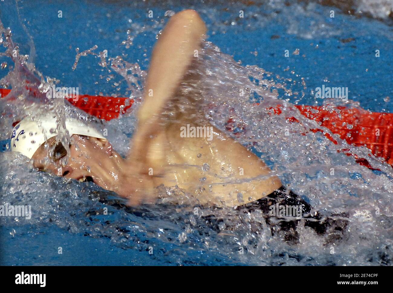 France's Sebastien Rouault competes on men's 400 meters freestyle ...