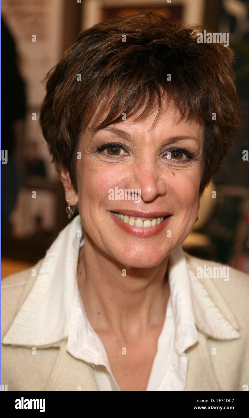 French TV presenter Catherine Laborde poses during the Book Fair 'Le Salon  Du Livre' held at