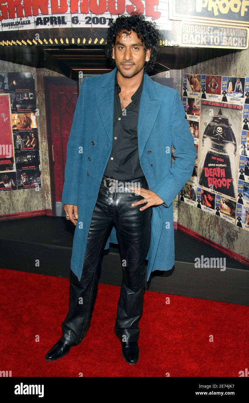 Naveen Andrews attends the premiere of Dimension Film&rsquo;s &lsquo;Grindhouse