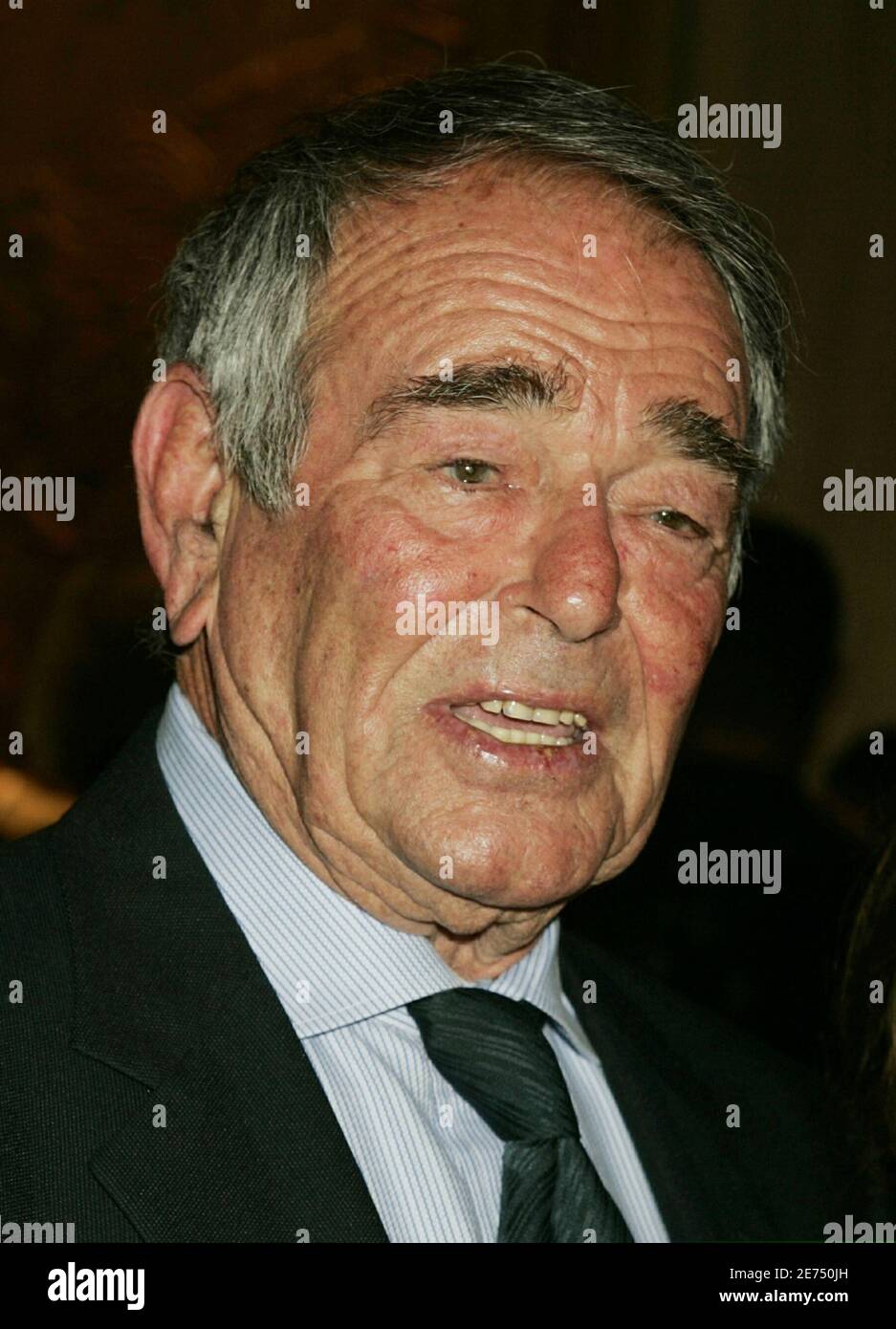 Actor Stuart Whitman poses at the [David Gest] gala titled 'THE Party' in Beverly Hills October 17, 2005. [Gest], a producer, held the gala to celebrate the launch of his new Hollywood based firm 'Extreme Entertaintment Enterprises' which is set to produce a television special in 2006 titled ['Dionne Warwick 45th Anniversary Spectacular.'] Stock Photo