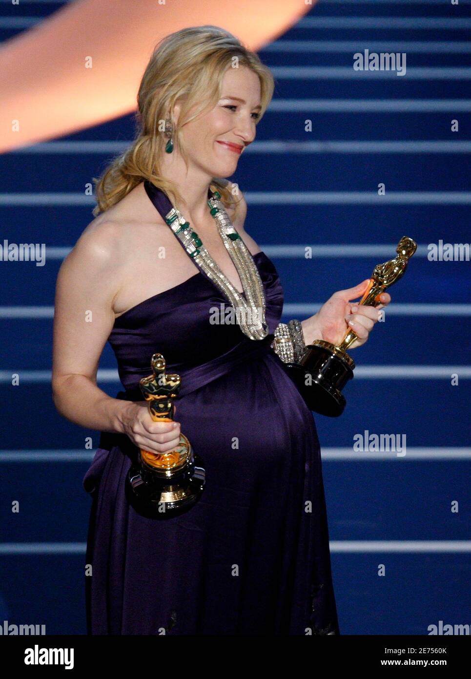 Actress Cate Blanchett, dressed in Dries van Noten and wearing jewellery by  Lorraine Schwartz, presents the Oscar for best art direction during the  80th annual Academy Awards, the Oscars, in Hollywood February