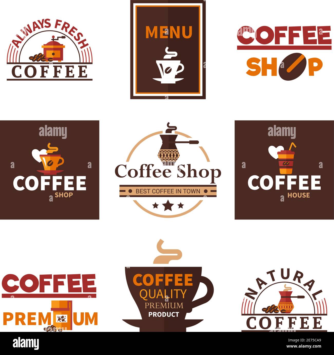 Premium Vector  Coffee elements collection