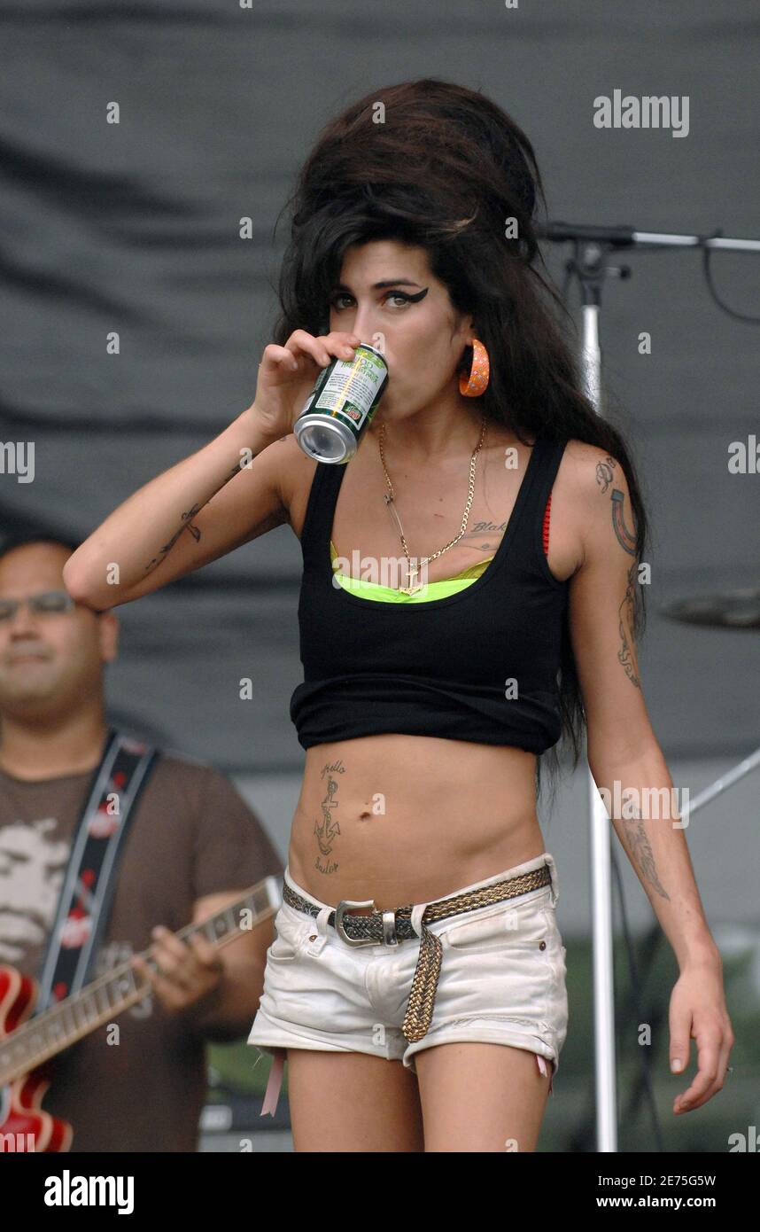 Amy Winehouse Tattoo High Resolution Stock Photography And Images Alamy
