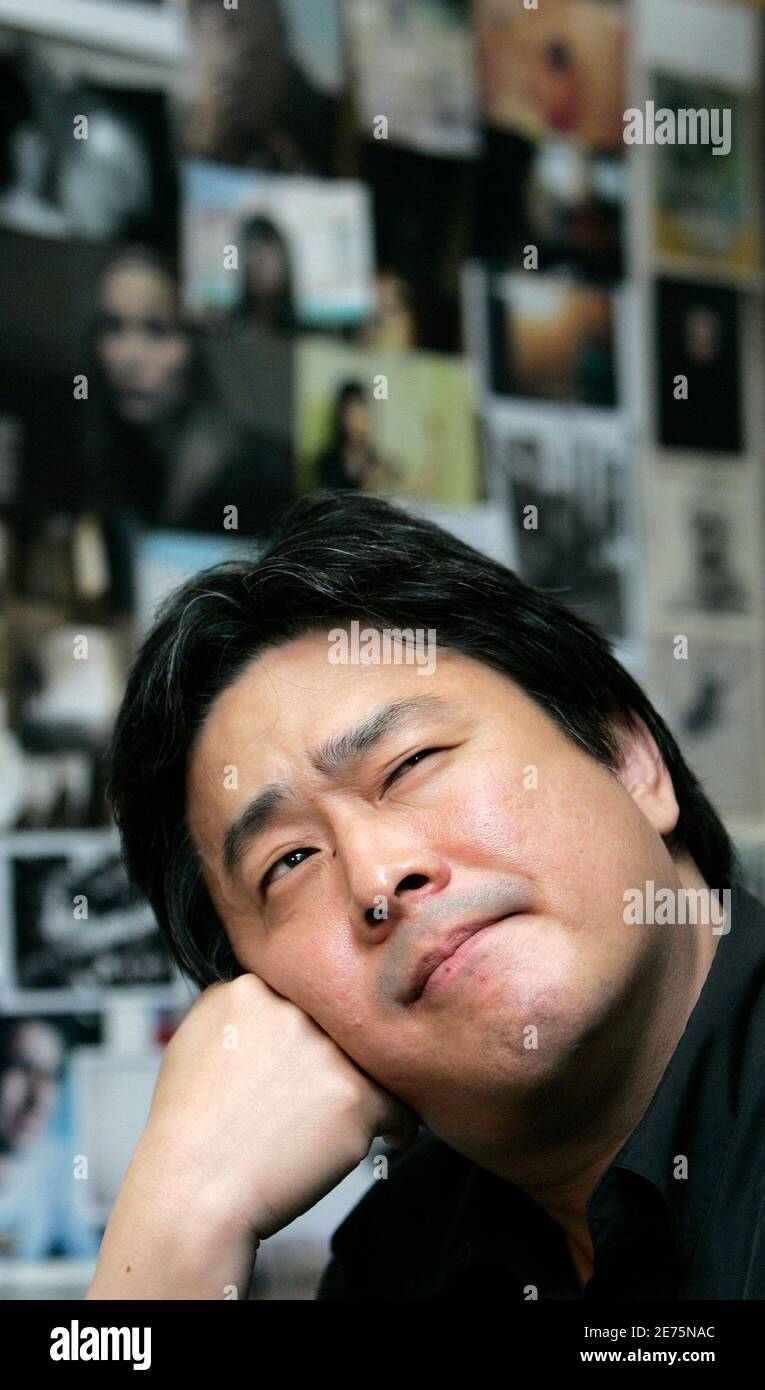 South Korean Movie Director Park Chan Wook Reacts As He Speaks During An Interview With Reuters About His New Movie Thirst At His Office In Seoul May 11 09 Park Who Won The