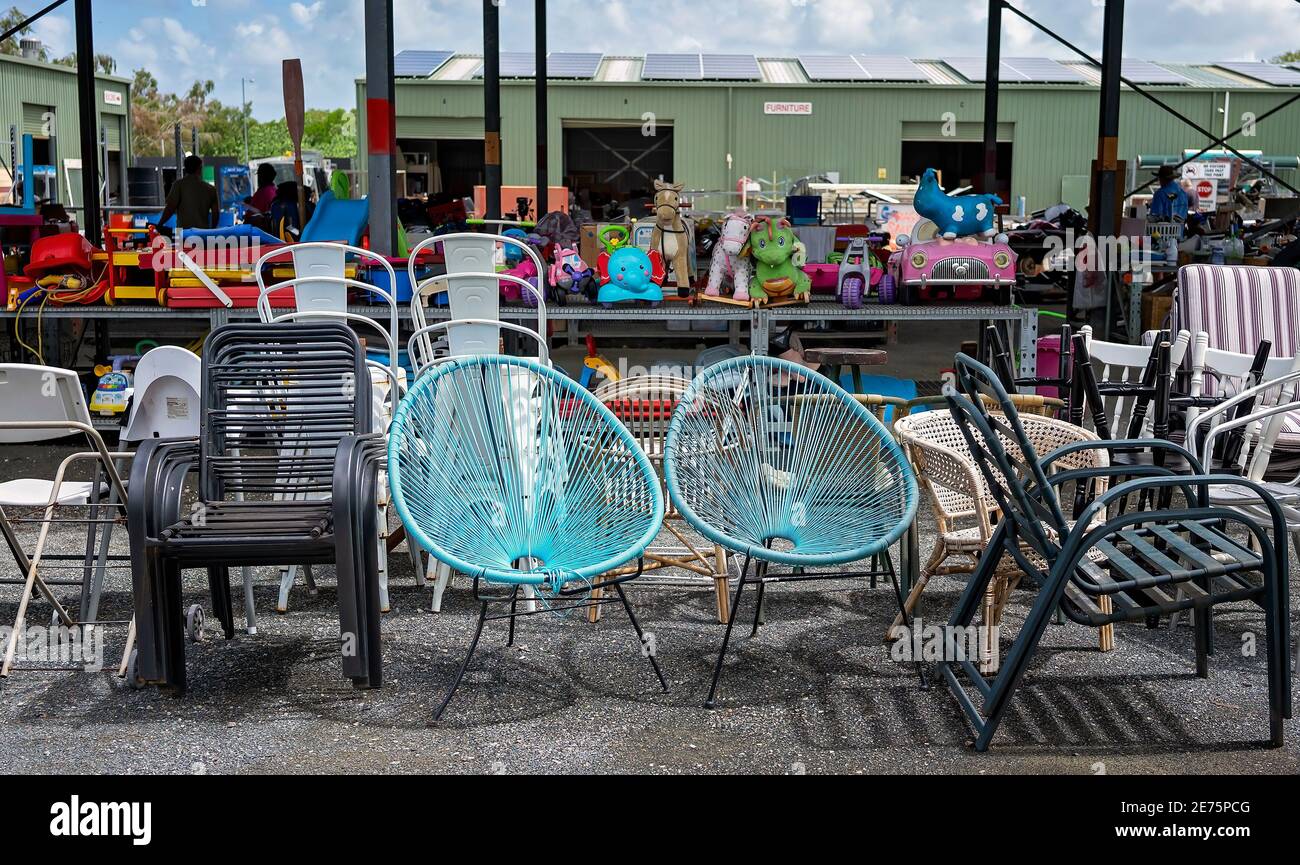 Mackay, Queensland, Australia January 2021 Outdoor furniture for