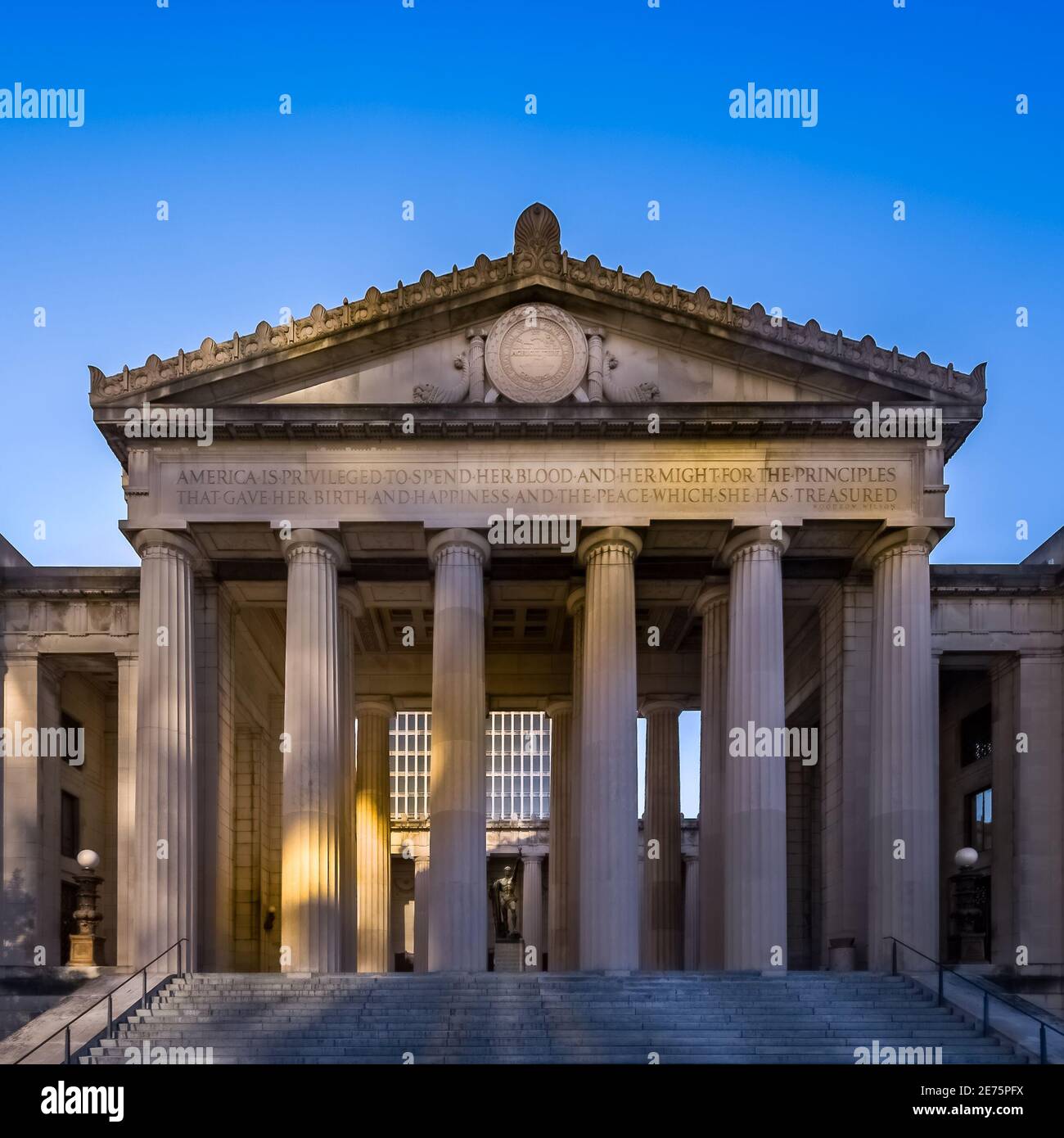 Nashville Government Building with Columns Stock Photo