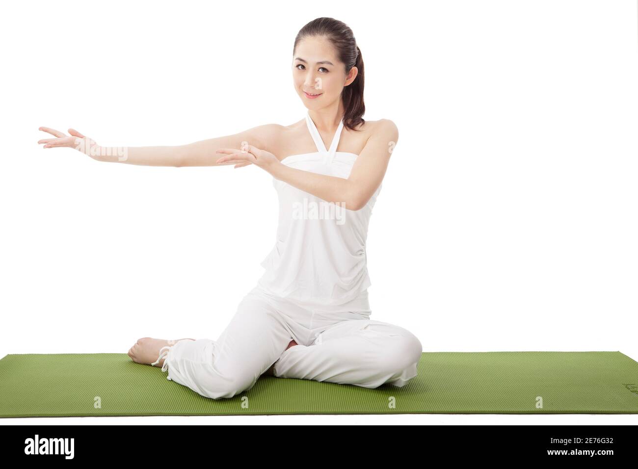 Young fashion woman coach Yu Ga high quality photo Stock Photo