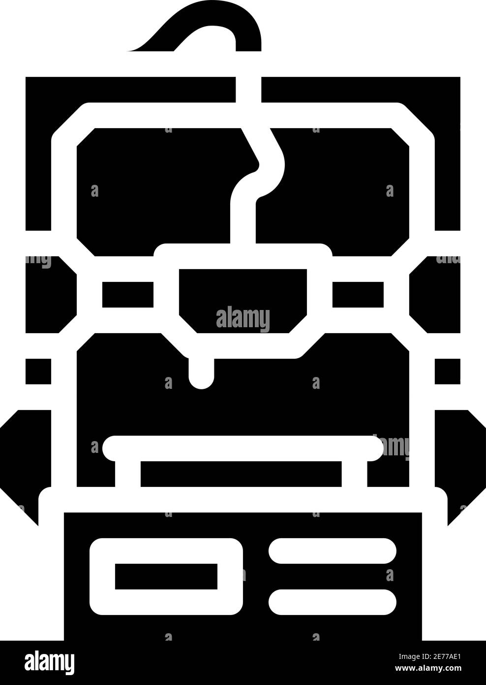 entry level 3d printer glyph icon vector illustration Stock Vector ...