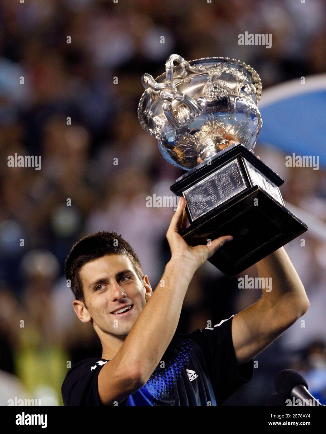 Djokovic Australian Open Trophy High Resolution Stock Photography And Images Alamy