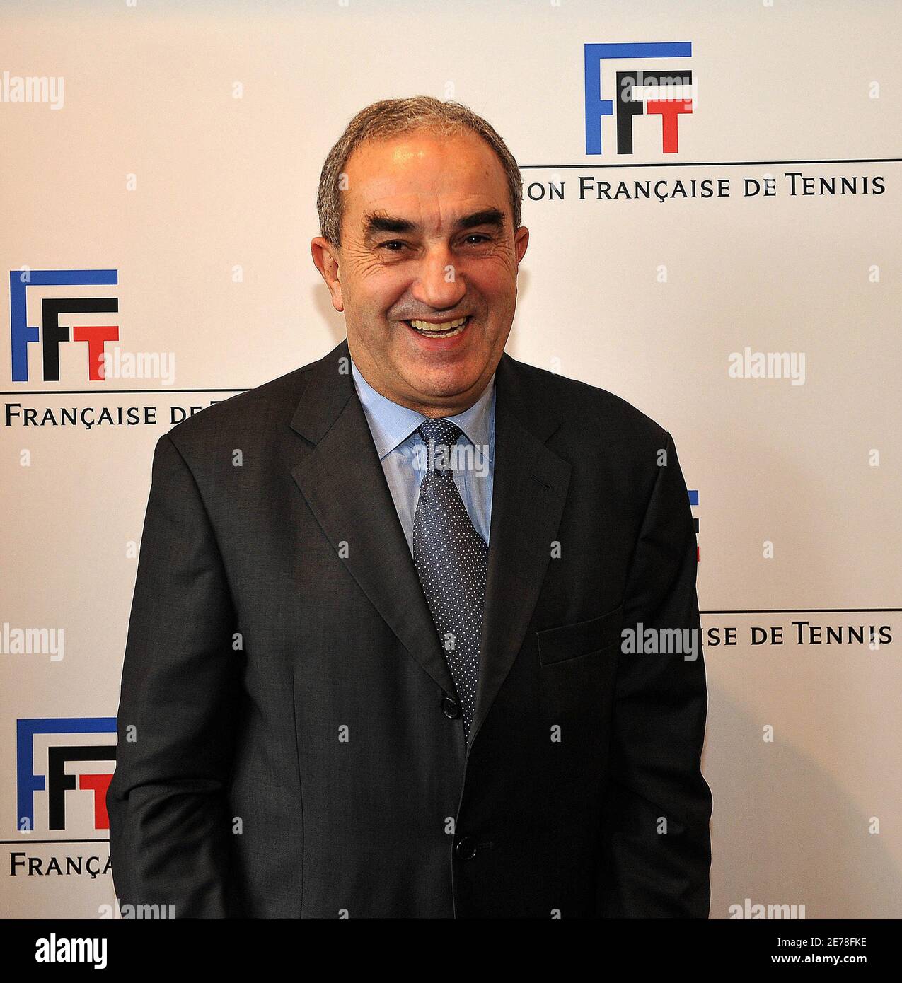 France's Jean Gachassin, newly-elected President of the French Tennis  Federation (FFT), attends a news conference in Paris Febraury 8, 2009.  REUTERS/Christophe Saidi (FRANCE Stock Photo - Alamy
