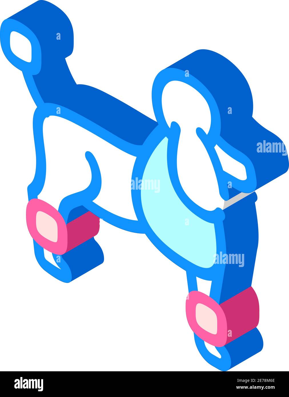 dog poodle isometric icon vector illustration color Stock Vector Image ...