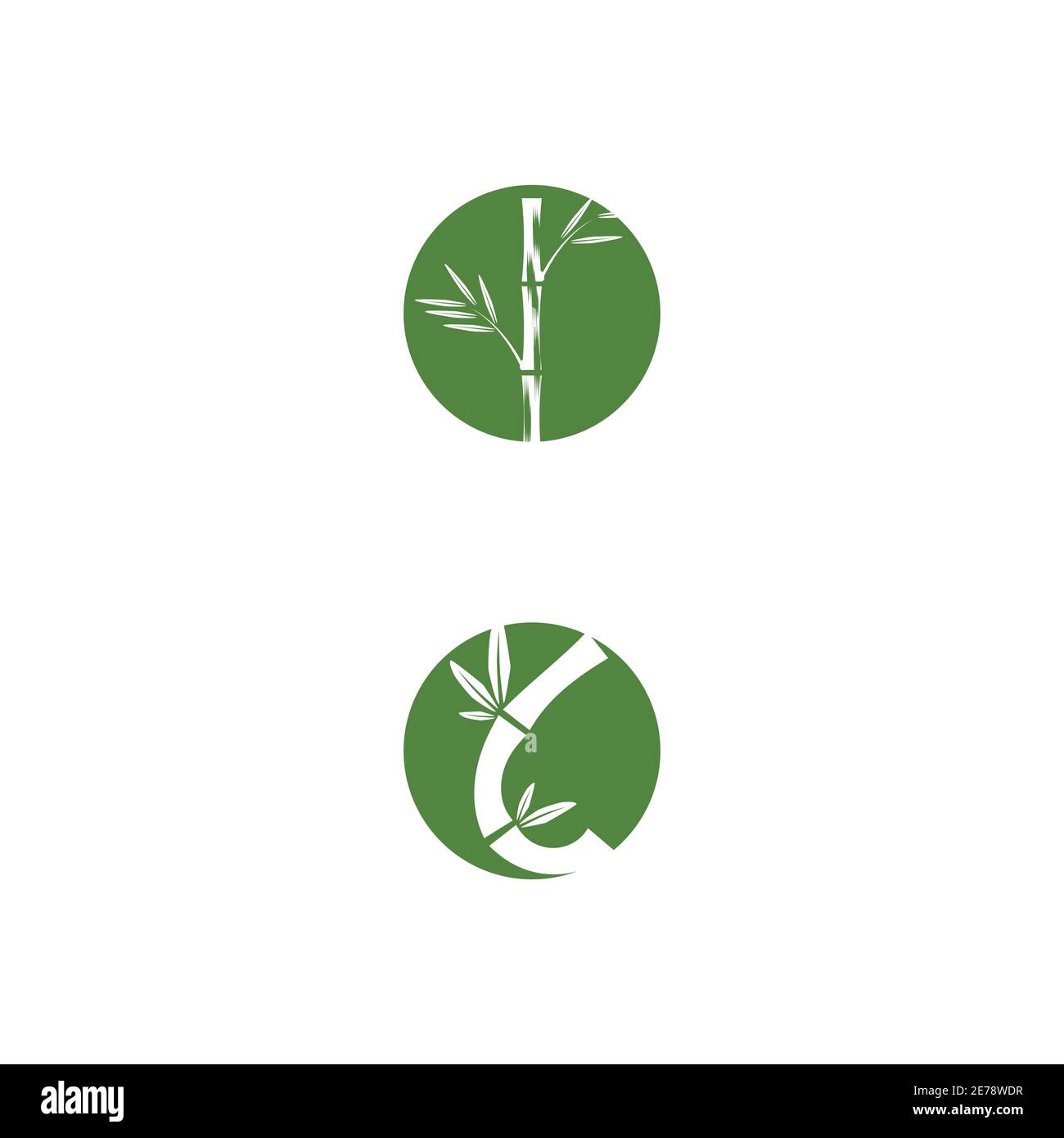 Bamboo Logo Template vector icon illustration design Stock Vector