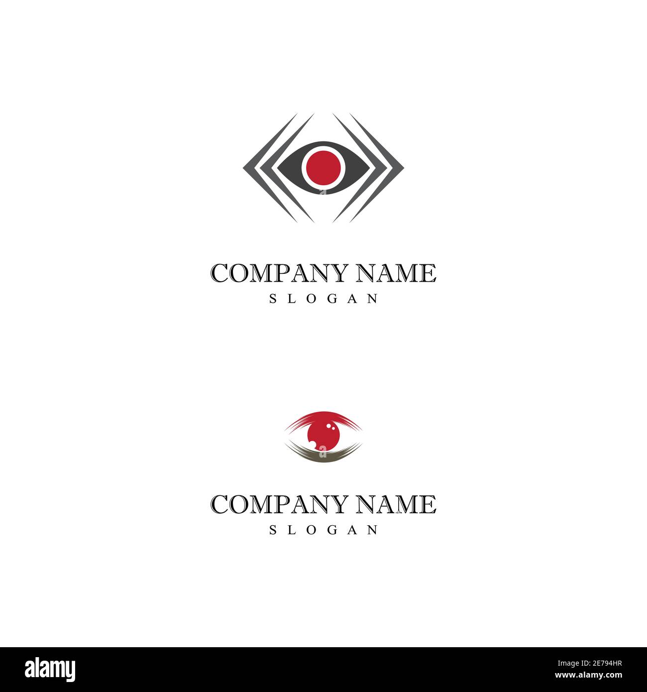 Branding Identity Corporate Eye Care vector logo design Stock Vector ...