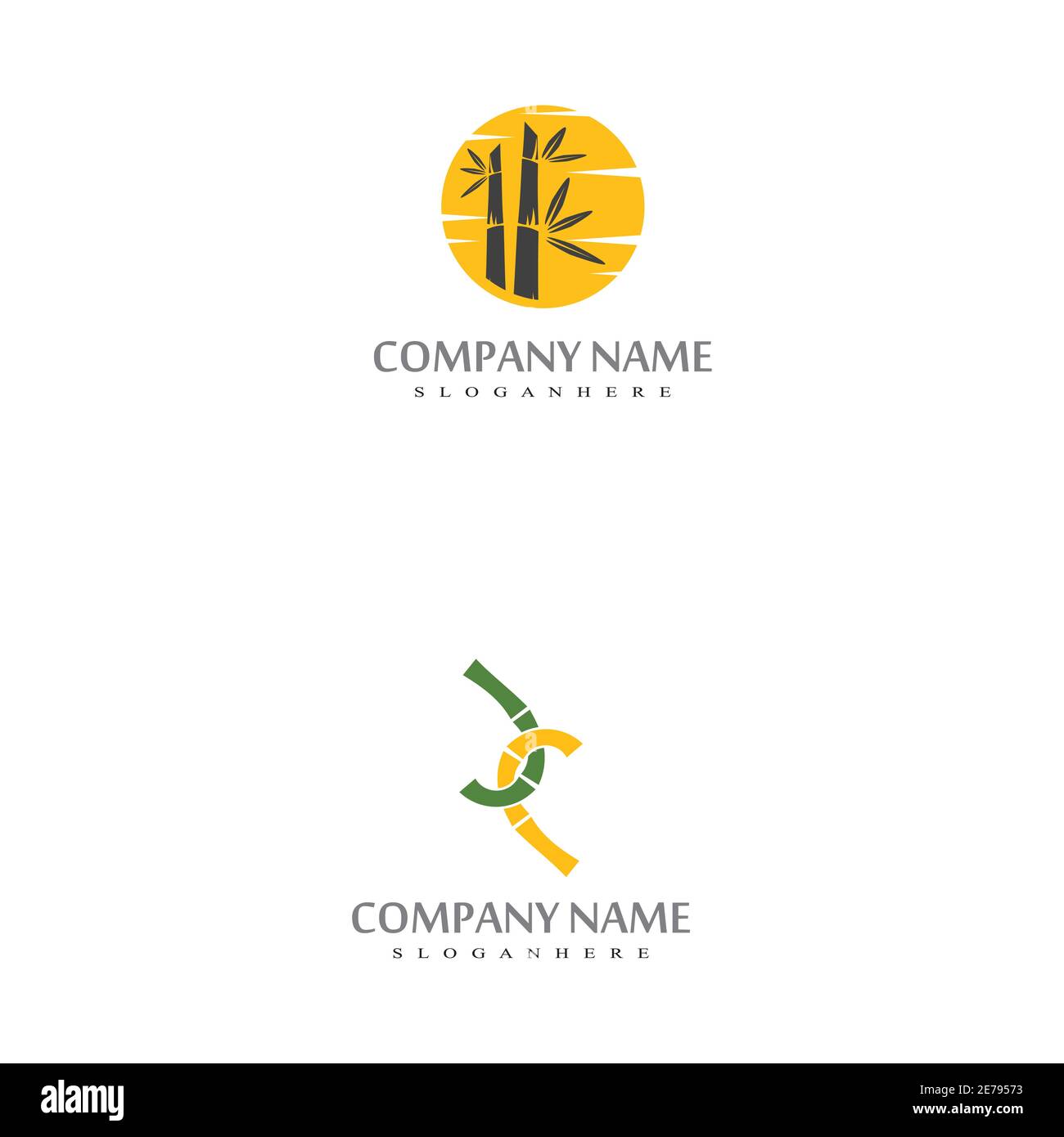Bamboo Logo Template vector icon illustration design Stock Vector